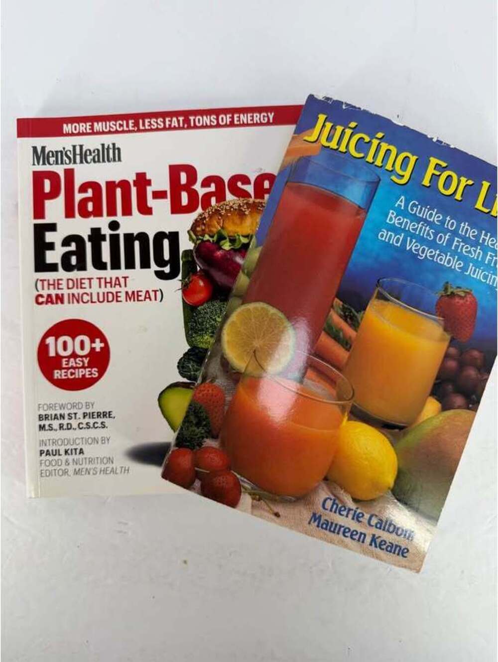 Men's Health Plant-Based Eating and Juicing For Life Books